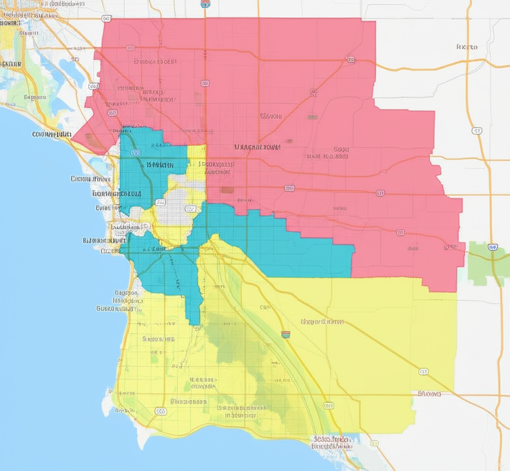 Delivery Areas Map - San Bernardino County